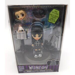 SEALED Just Play Wednesday Addams Deluxe Figurine Toy 9 Pieces 2024 Figure Goth